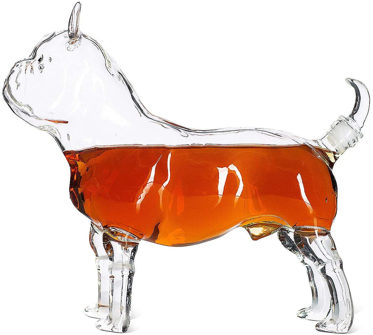 Unique Personalized Pug Bulldog Decanter Customized Decanter Gifts for Men by Groovy Guy