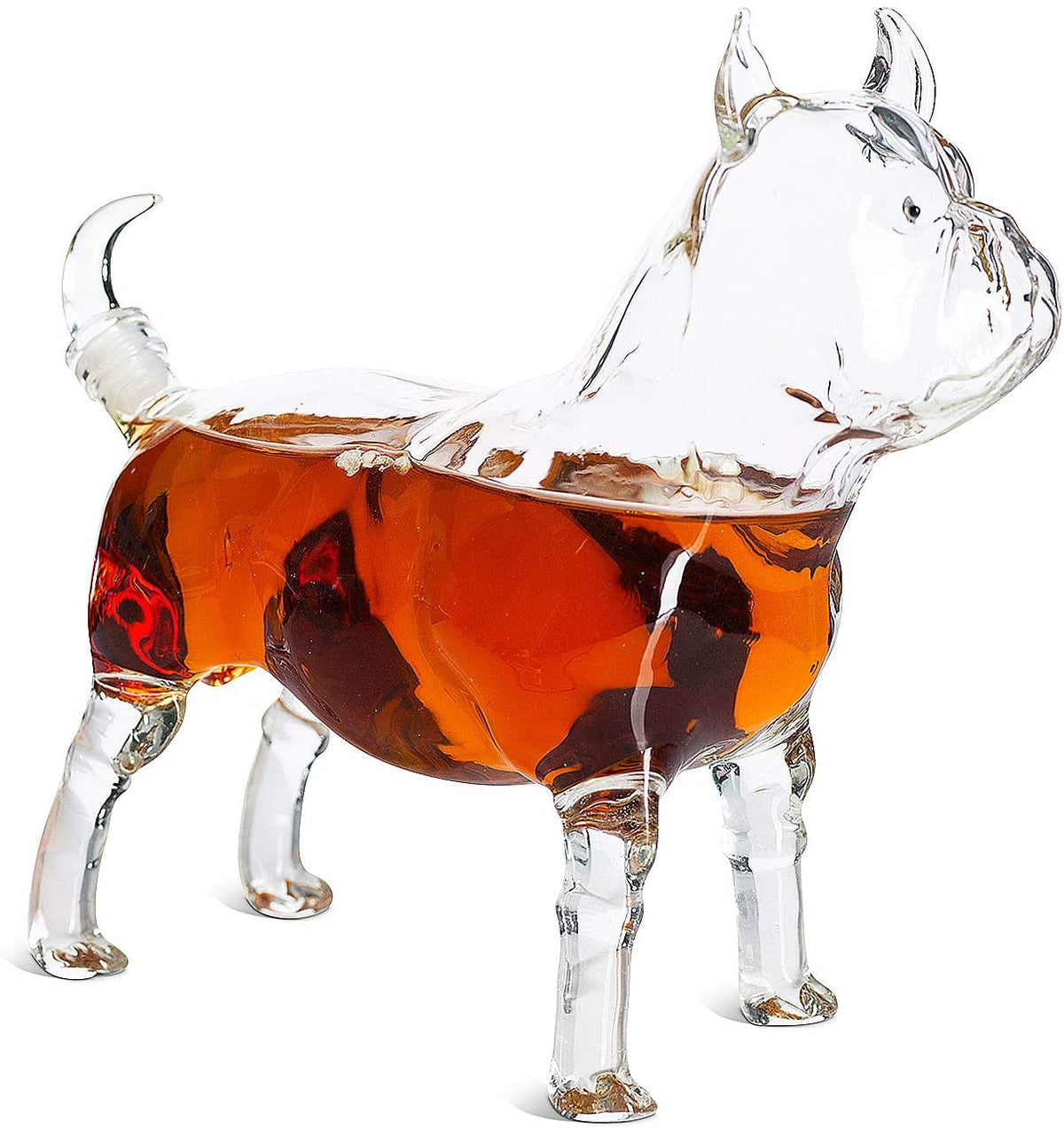 Unique Personalized Pug Bulldog Decanter Customized Decanter Gifts for Men by Groovy Guy