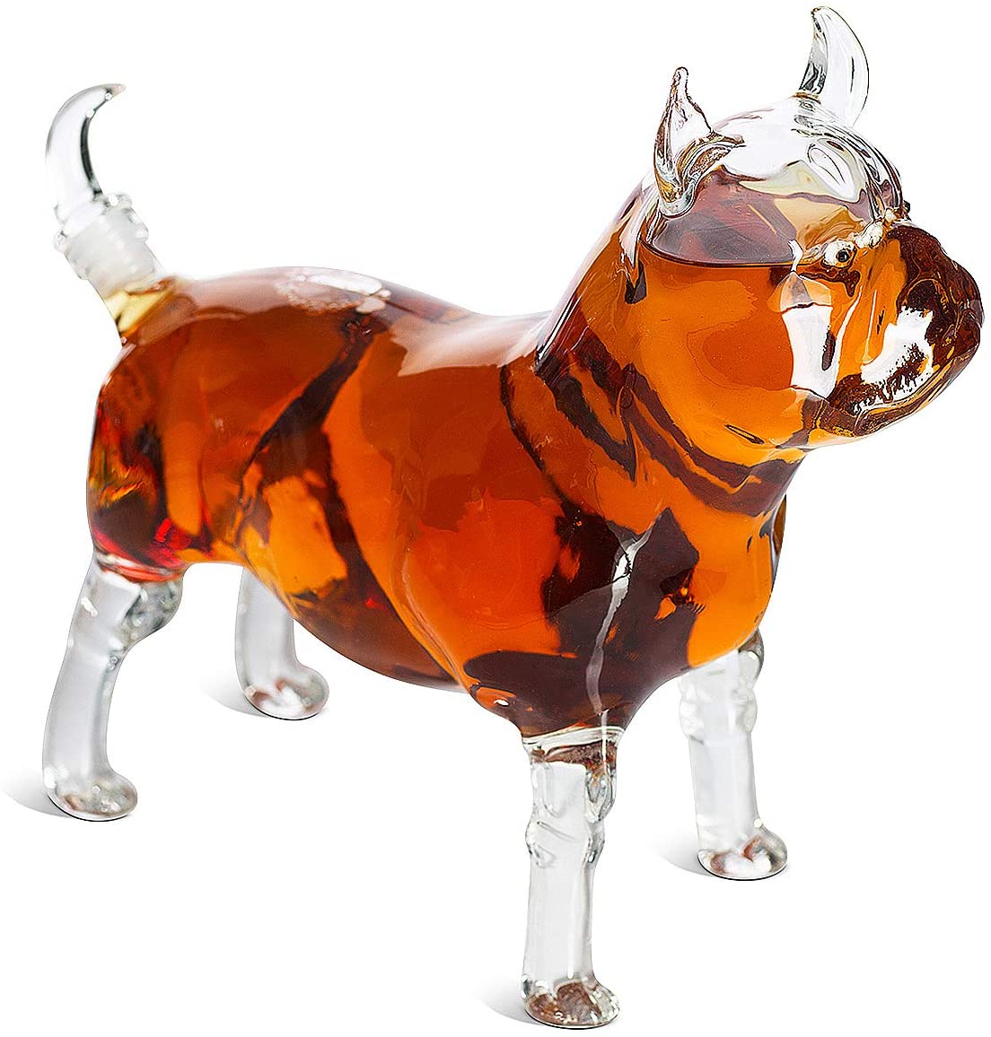 Unique Personalized Pug Bulldog Decanter Customized Decanter Gifts for Men by Groovy Guy