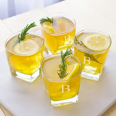 Unique Personalized Monogram Whiskey Glass Set Customized Whiskey Glass Set Gifts for Men by Groovy Guy