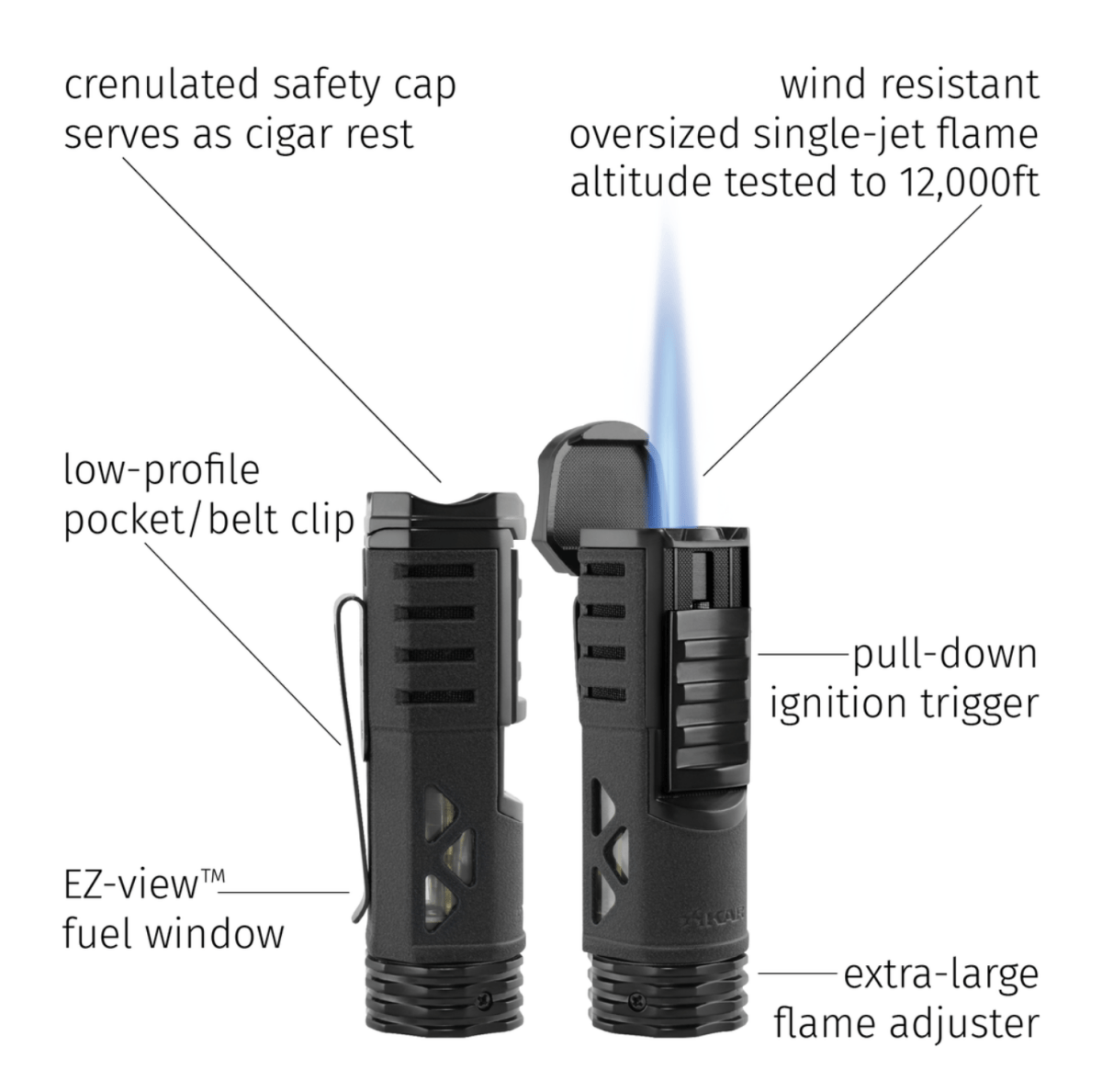 Unique Personalized Magic Wand Customized Lighters Gifts for Men by Groovy Guy