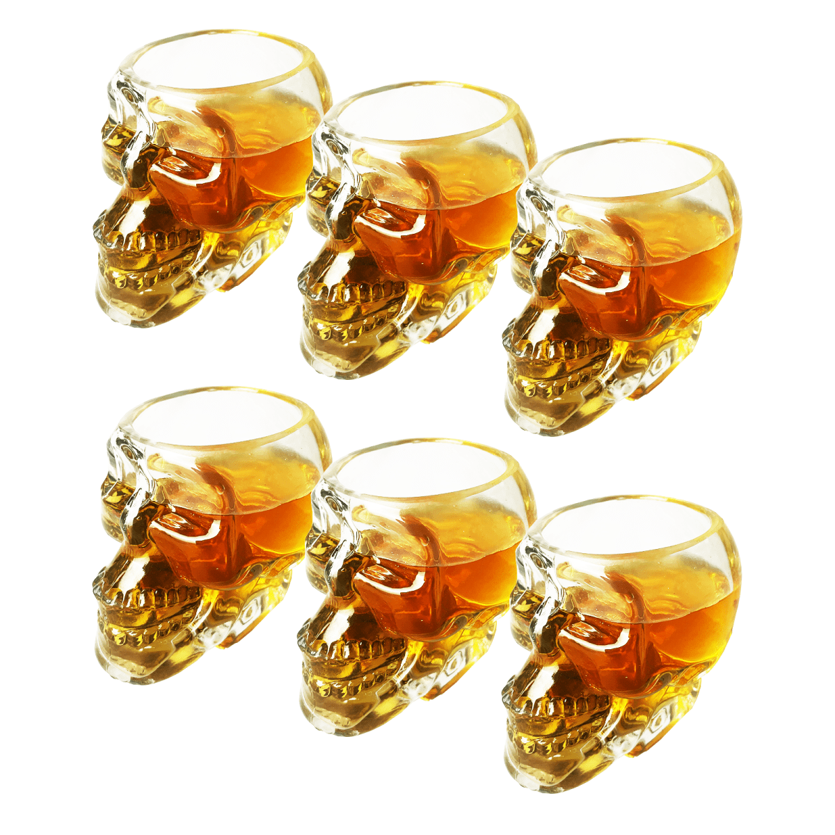 Unique Personalized Skull Shot Glasses Set Customized Shot Glasses Gifts for Men by Groovy Guy