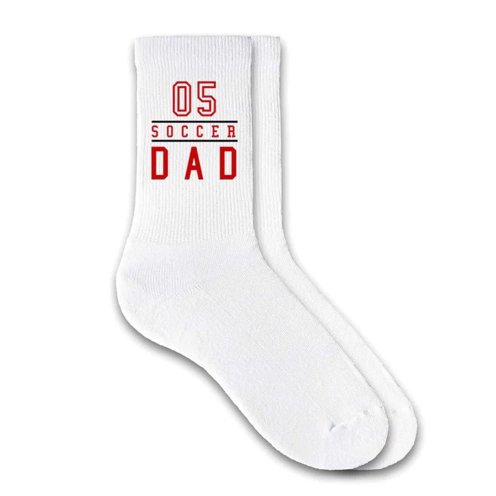Unique Personalized Dad's Personalized Soccer Socks Customized Socks Gifts for Men by Groovy Guy