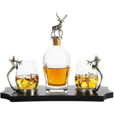 Whiskey Stag Decanter Set