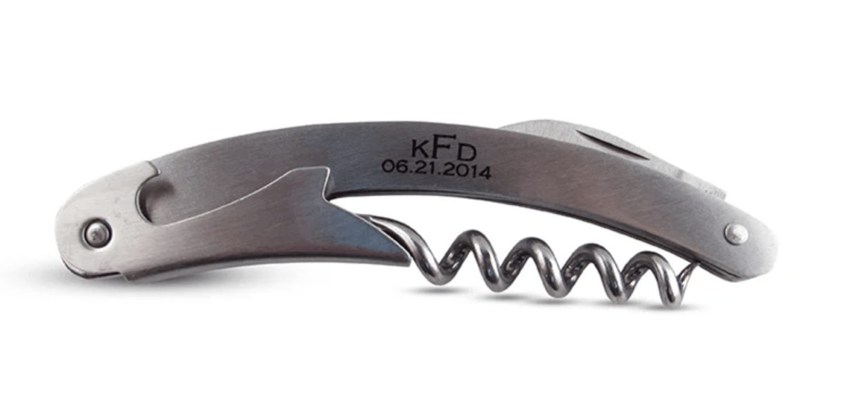 Unique Personalized Date Night Wine Opener Customized Bottle Openers Gifts for Men by Groovy Guy