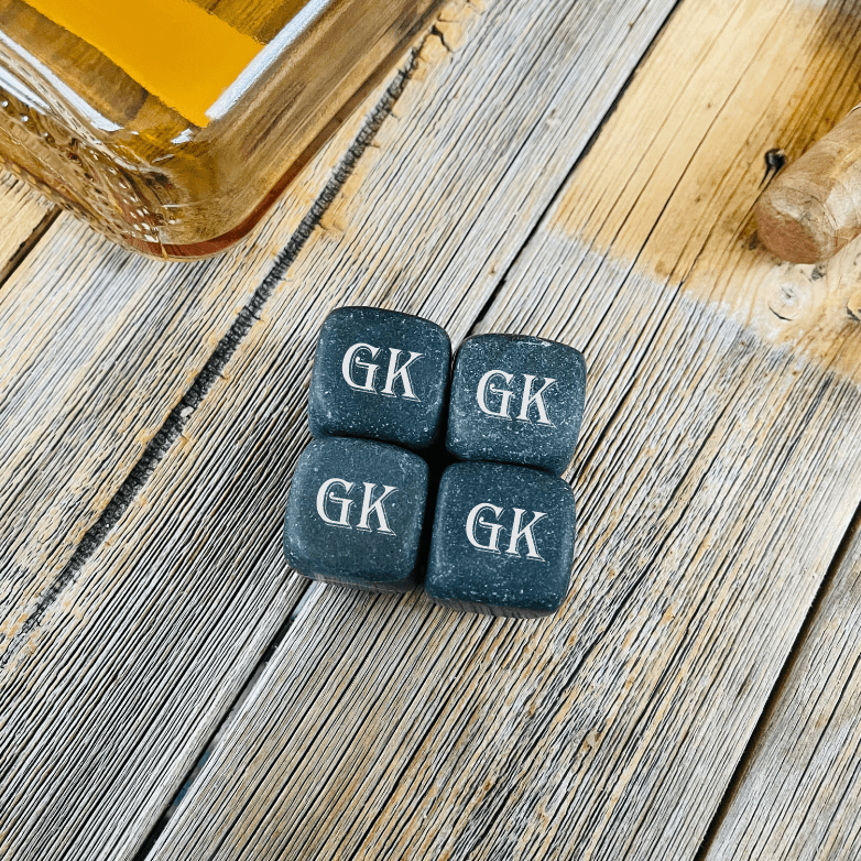 Unique Personalized Engraved Whiskey Stones Customized Whiskey Gifts for Men by Groovy Guy