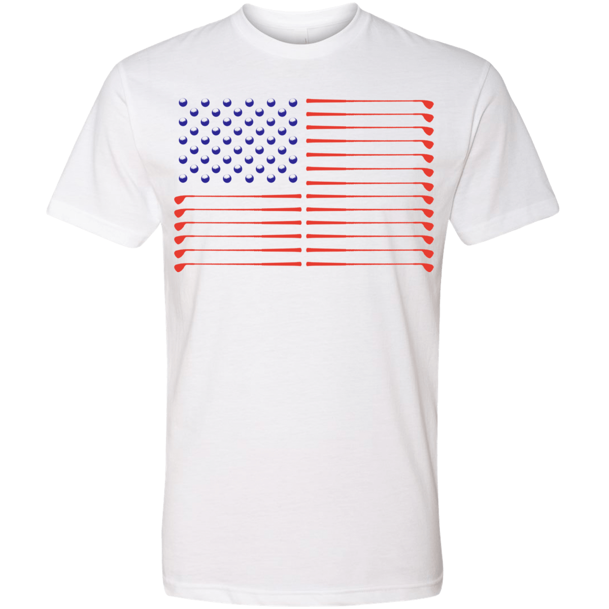 Unique Personalized Flag Golf T-Shirt Customized Gifts for Men by Groovy Guy