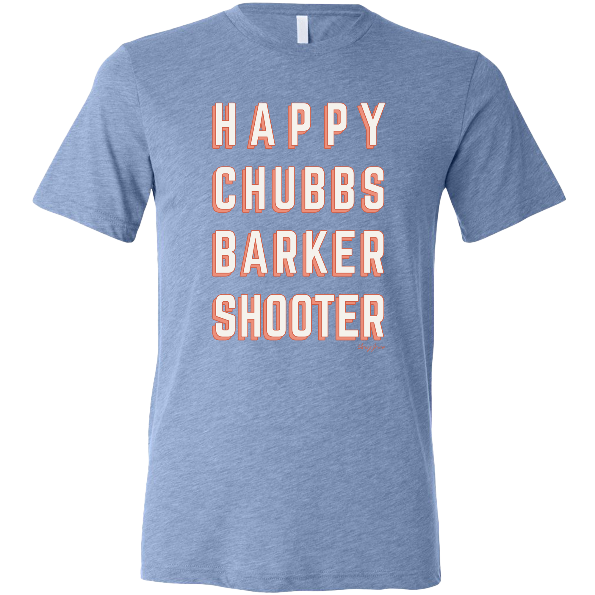 Happy Chubbs Barker Shooter Golf T-Shirt