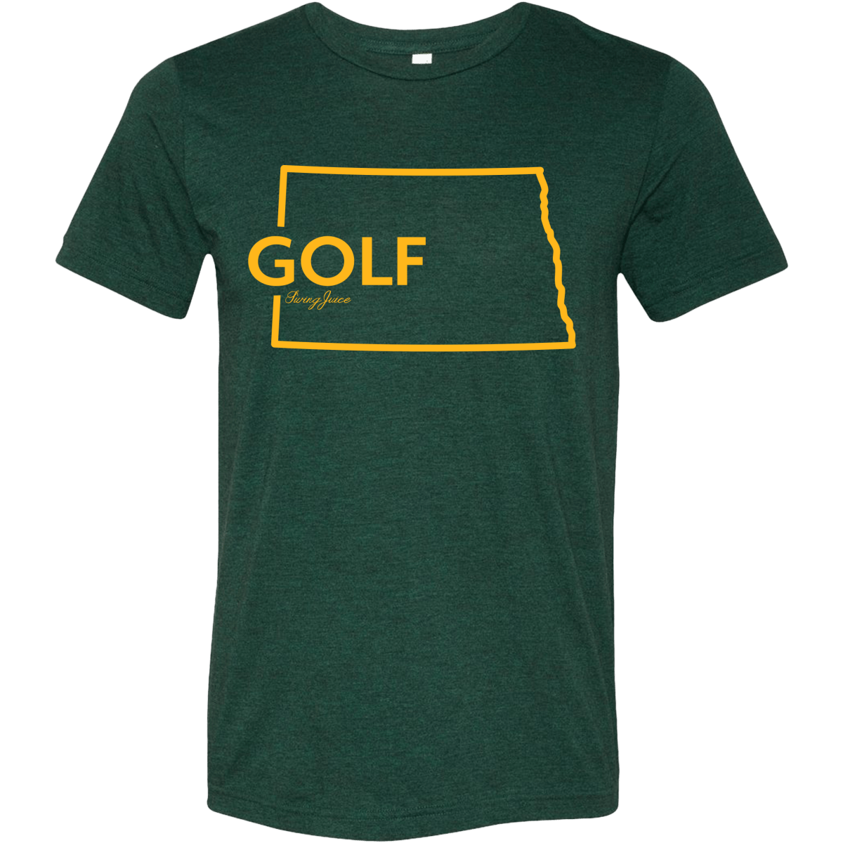 Unique Personalized North Dakota Golf T-shirt Customized Gifts for Men by Groovy Guy