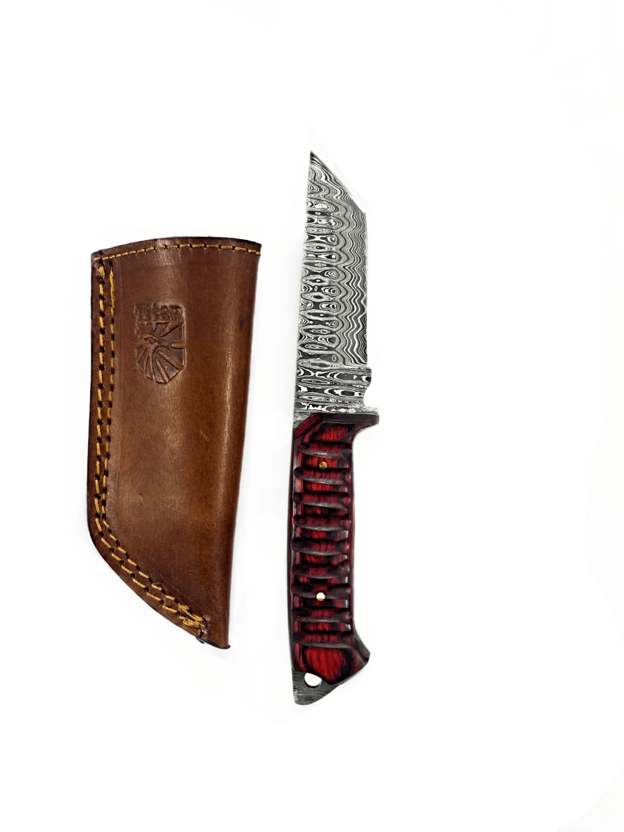 Unique Personalized Titan Diver Customized Damascus Knife Gifts for Men by Groovy Guy