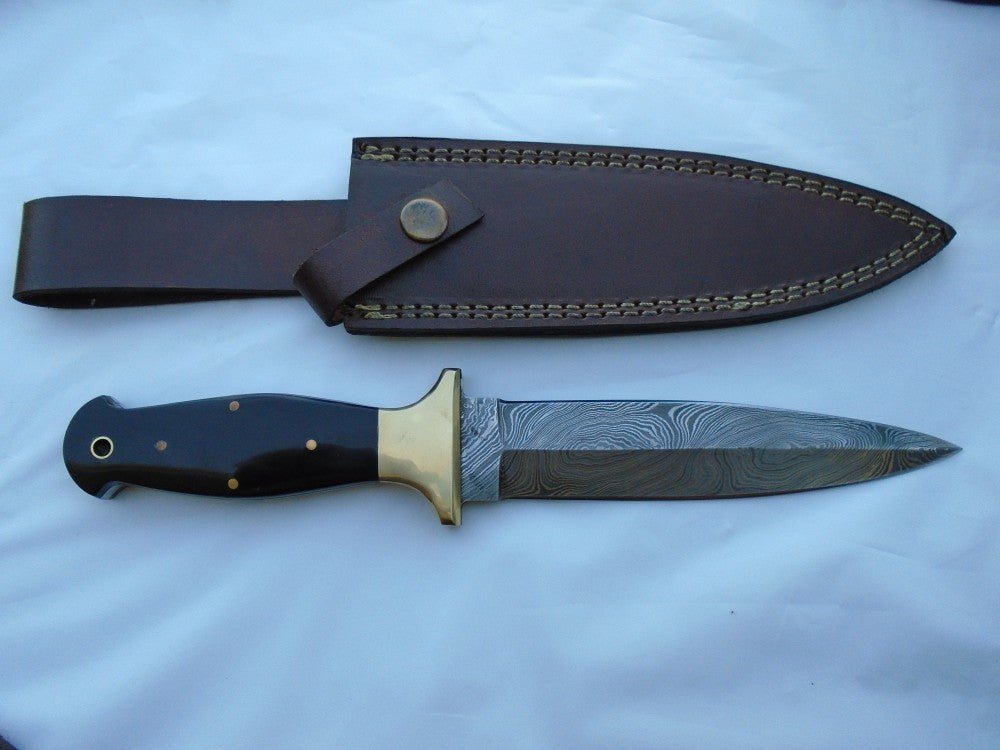 Unique Personalized Dagger Knife Customized Damascus Knife Gifts for Men by Groovy Guy