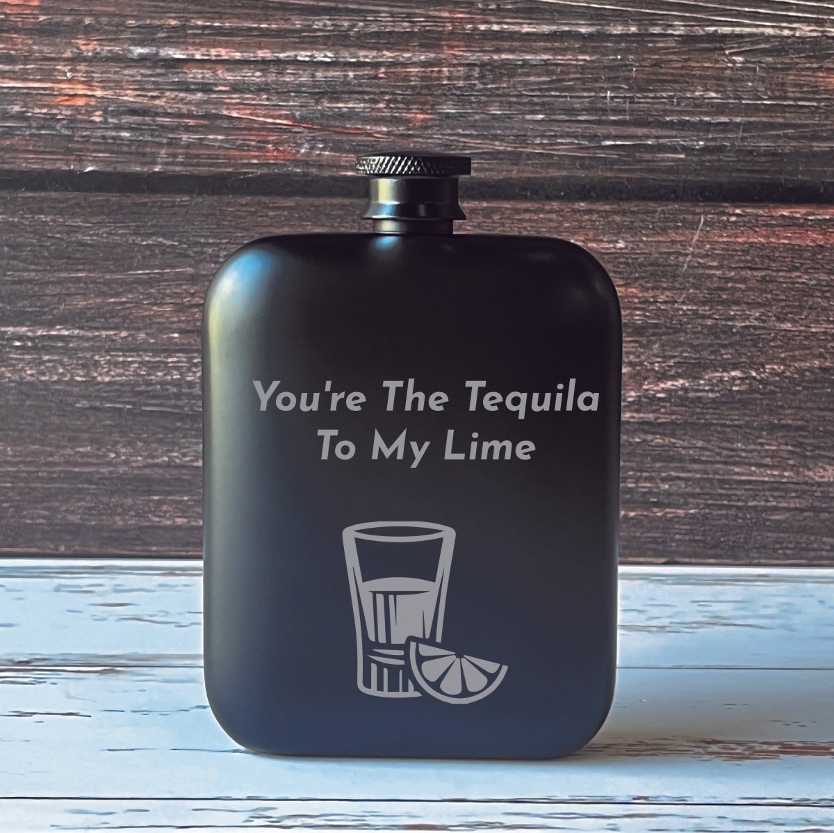 Unique Personalized Love At First Sip Customized Flask Gifts for Men by Groovy Guy