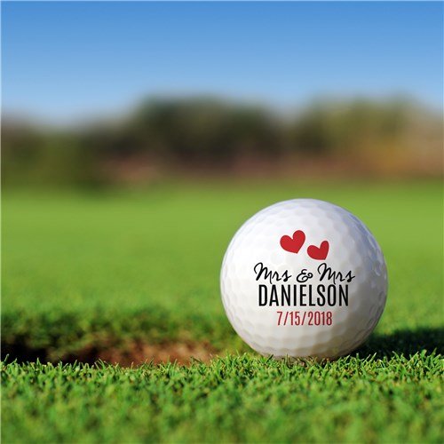 Unique Personalized Mr. and Mrs. Golf Ball Set Customized golf ball Gifts for Men by Groovy Guy