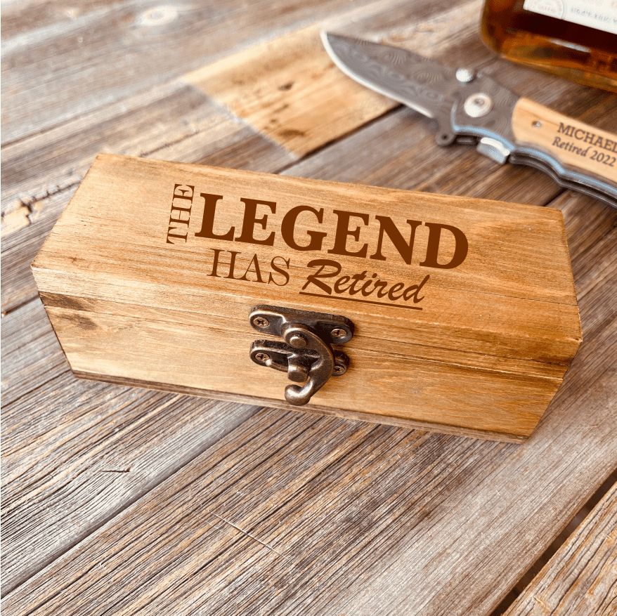 Unique Personalized Retirement Blade Customized Retirememnt Gifts for Men by Groovy Guy