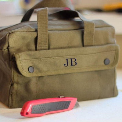 Custom Personalized Tool Bag - Durable Design with Name/Initial Embroidery (11x7x6 Inches)