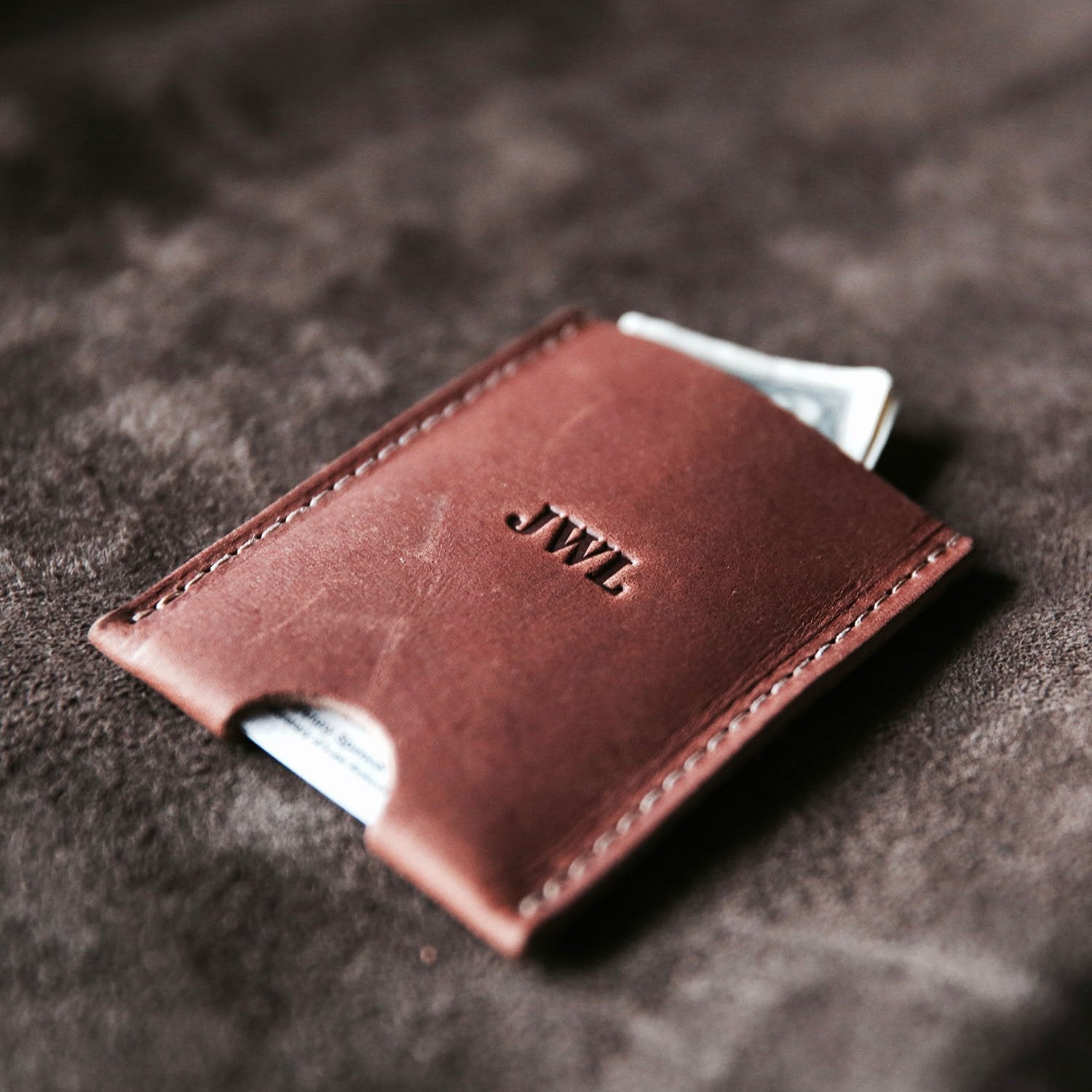 Brown Leather Minimalist Wallet