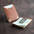 Brown Leather Card Holder and Money Clip