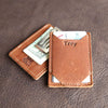 Brown Leather Card Holder and Money Clip