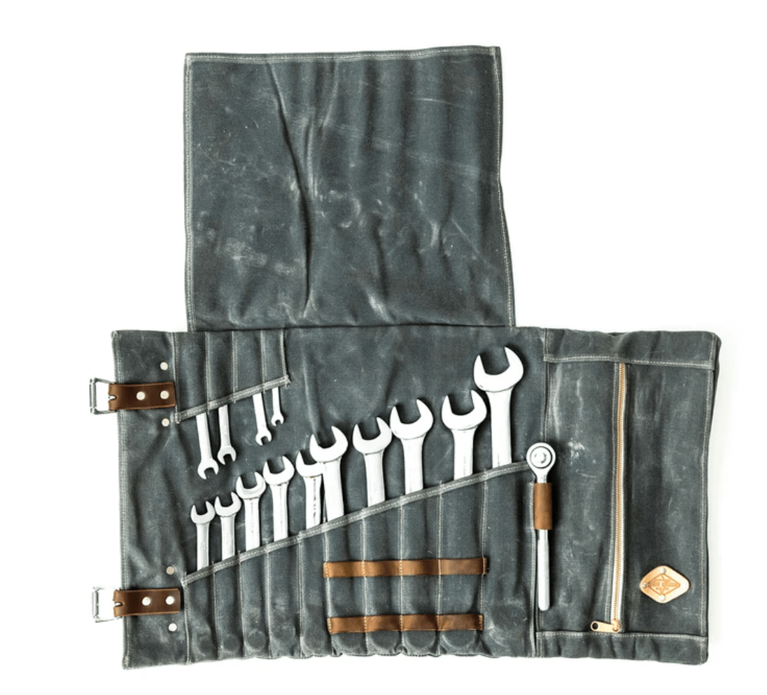 Unique Personalized Canvas Tool Roll Customized Tools Gifts for Men by Groovy Guy
