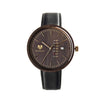 Wooden Wrist Watch With Leather Strap