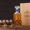 Whiskey Decanter Gift Set for Groomsmen Initial & Name