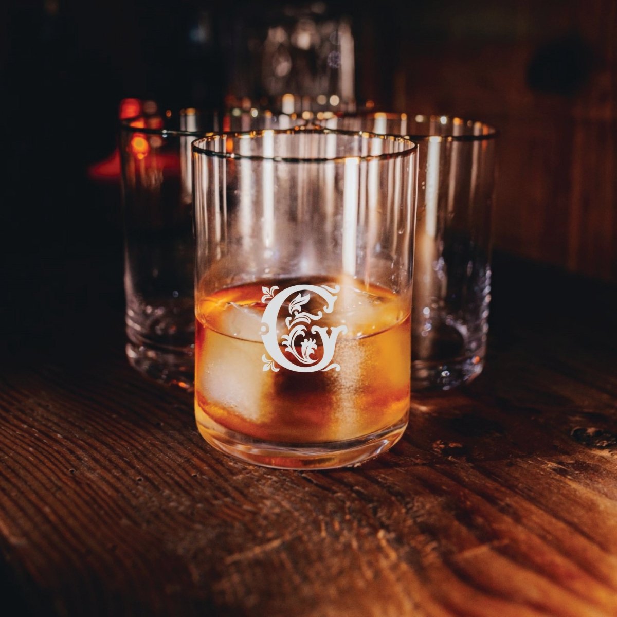 Unique Personalized Classy Custom Initial Decanter Set Customized Decanter Set Gifts for Men by Groovy Guy