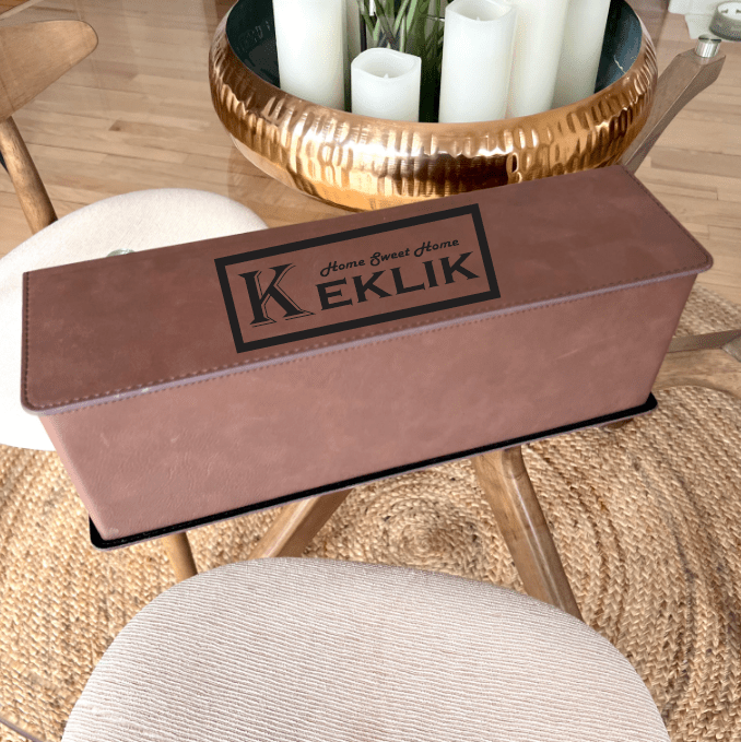 Personalised Sommelier Wooden Box – Custom Engraved Wine Gift Set With Corkscrew & Thermometer