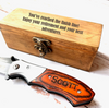 Personalized Retirement  Gift Knife in Custom Engraved Box