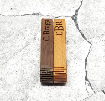 wood tie clip